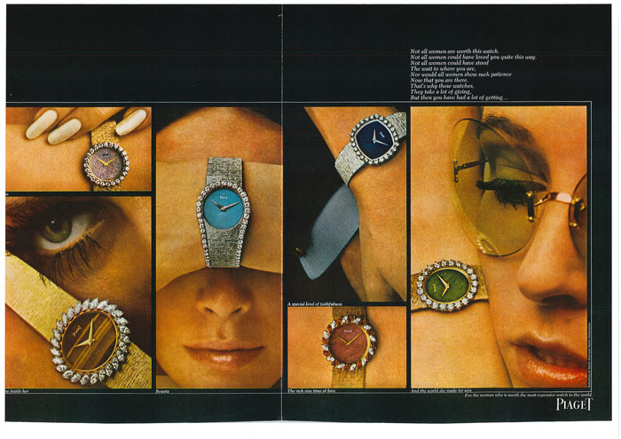 Piaget - Publicité Harper's Bazaar 1969